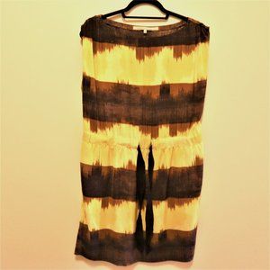 Yellow and brown Dress